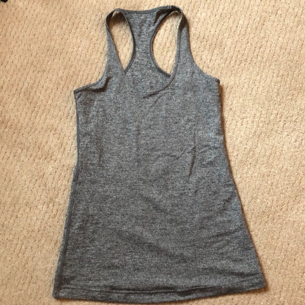 Lululemon gray cool racer back tank